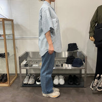 HAVERSACK / Dungaree work short-sleeved shirt