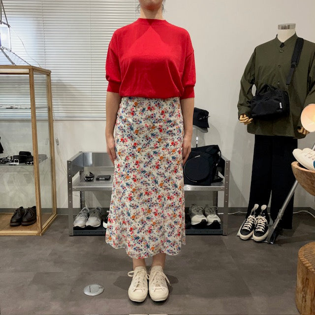 MEYAME / COTTON KNIT TEE RED