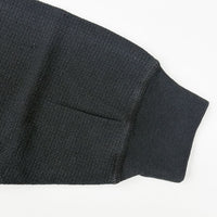 REMI RELIEF Double-Tucked Henley Neck Long-Sleeve T-Shirt