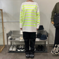 maillot / Panel Border Basque  MAK-23111 WHITE*WIDE HI WELLOW