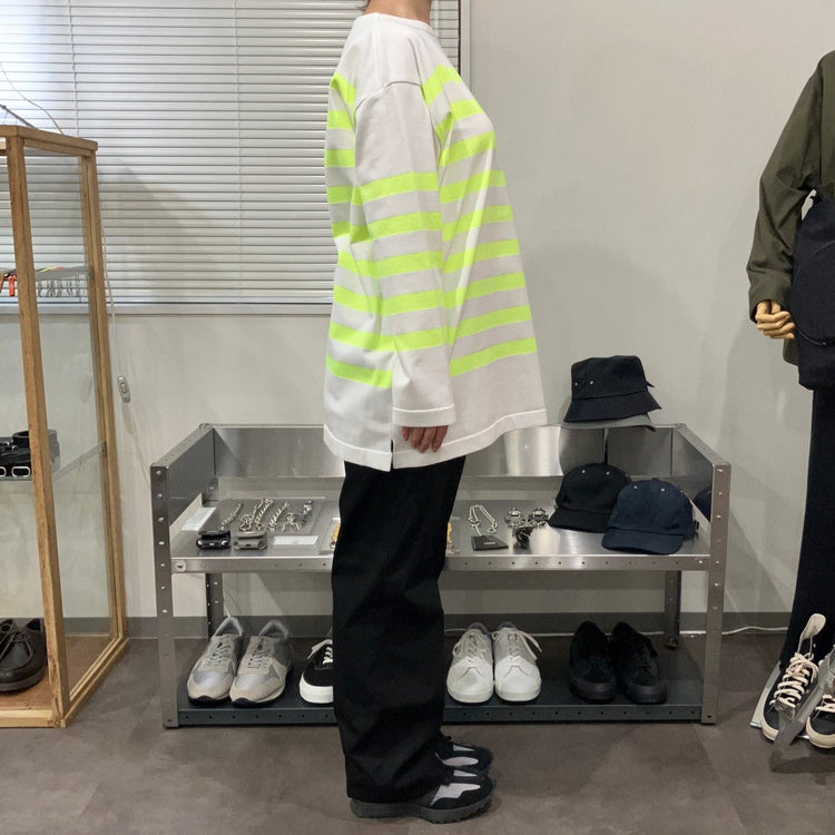 maillot / Panel Border Basque  MAK-23111 WHITE*WIDE HI WELLOW