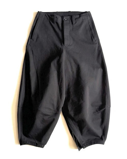 HAVERSACK / 462529 Cotton Drill Military Pants 05 BLACK
