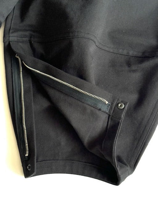 HAVERSACK / 462529 Cotton Drill Military Pants 05 BLACK