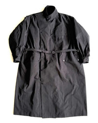HAVERSACK / 472532 80/2 Chambray Stand Collar Long Coat