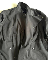 HAVERSACK / 472532 80/2 Chambray Stand Collar Long Coat