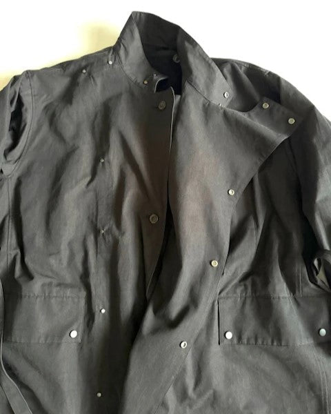 HAVERSACK / 472532 80/2 Chambray Stand Collar Long Coat