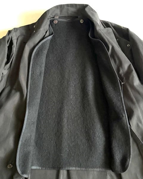HAVERSACK / 472532 80/2 Chambray Stand Collar Long Coat