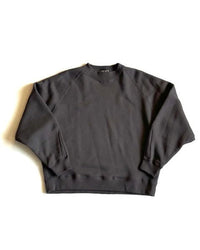 HAVERSACK / 412522 Azuma Fleece Crew Neck Shirt CHARCOAL