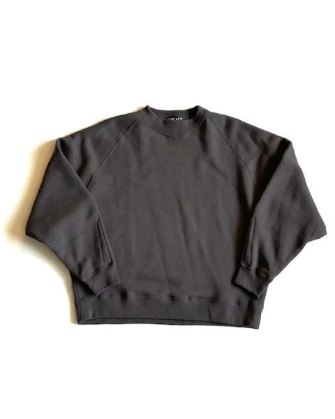HAVERSACK / 412522 Azuma Fleece Crew Neck Shirt CHARCOAL