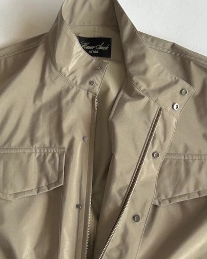 HAVERSACK / 472504 シルクコーティングフィールドジャケット BLACK