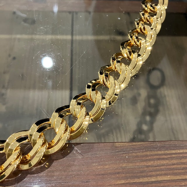 HIDAKA/ DOUBLE CURB PANTS CHAIN