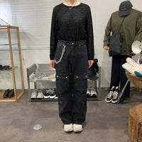 HIDAKA/ DOUBLE CURB PANTS CHAIN