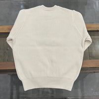 Yonetomi  / MERCERIZED COTTON RIB KNIT P/O ECRU