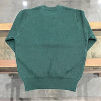 Yonetomi  / MERCERIZED COTTON RIB KNIT P/O GREEN