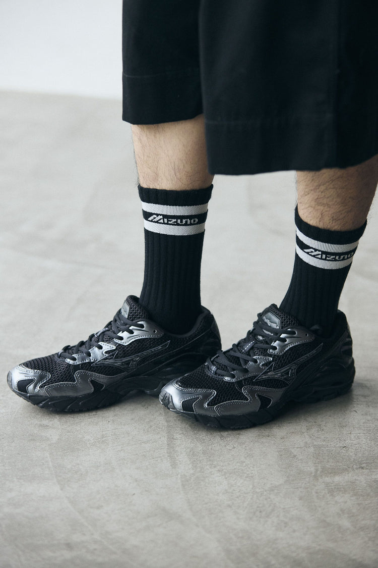 MIZUNO  WAVE RIDER 10 BLACK / BLACK SAND / METALLIC GRAY