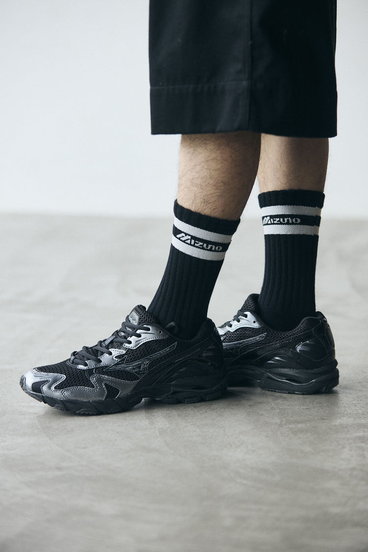 MIZUNO  WAVE RIDER 10 BLACK / BLACK SAND / METALLIC GRAY