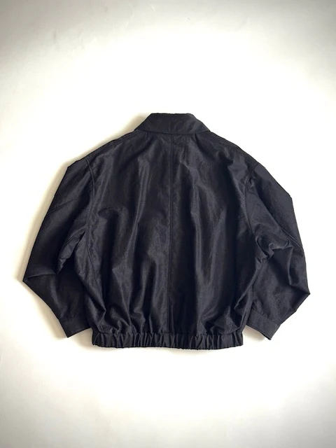 HAVERSACK 872602 (Silk Wool Typewriter Zip Blouson) CHARCOAL
