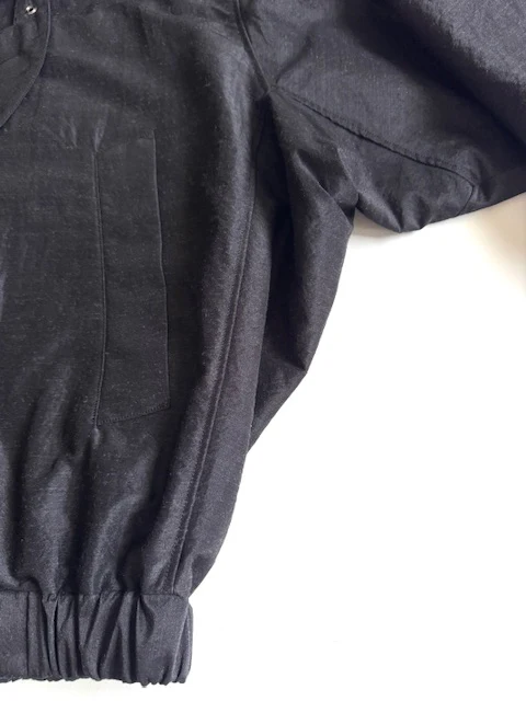 HAVERSACK 872602 (Silk Wool Typewriter Zip Blouson) CHARCOAL