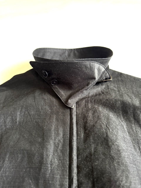 HAVERSACK 872602 (Silk Wool Typewriter Zip Blouson) CHARCOAL