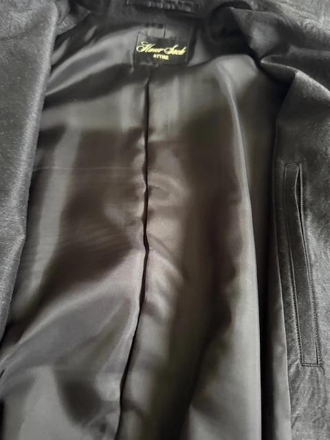 HAVERSACK 872602 (Silk Wool Typewriter Zip Blouson) CHARCOAL