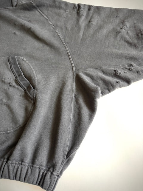 HAVERSACK  812620  ダメージ裏毛フーデットパーカー