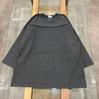 WALLA WALLA SPORT/ 9oz 3/4 FOOTBALL TEE USED BLACK 