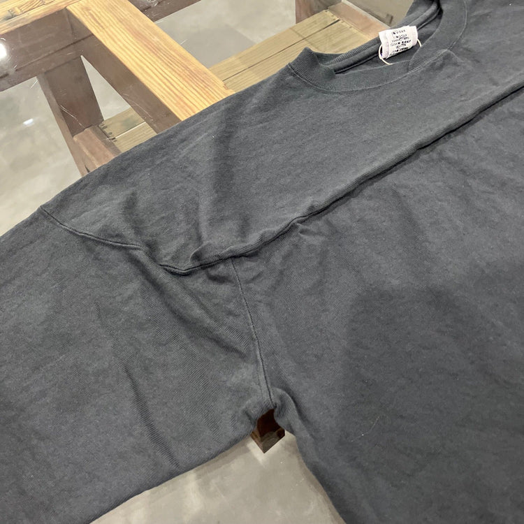 WALLA WALLA SPORT/ 9oz 3/4 FOOTBALL TEE USED BLACK 