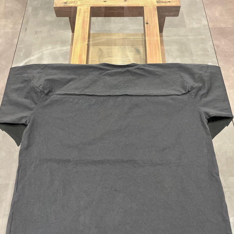 WALLA WALLA SPORT/ 9oz 3/4 FOOTBALL TEE USED BLACK 