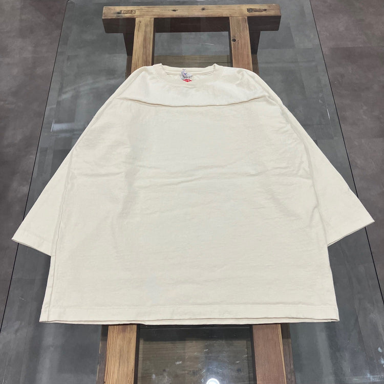 WALLA WALLA SPORT/ 9oz 3/4 FOOTBALL TEE IVORY 
