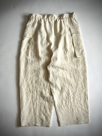 HAVERSACK 862629 (60 Linen Poplin Army Wide Pants) OFF WHITE