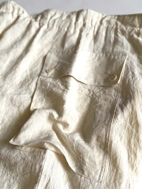 HAVERSACK 862629 (60 Linen Poplin Army Wide Pants) OFF WHITE