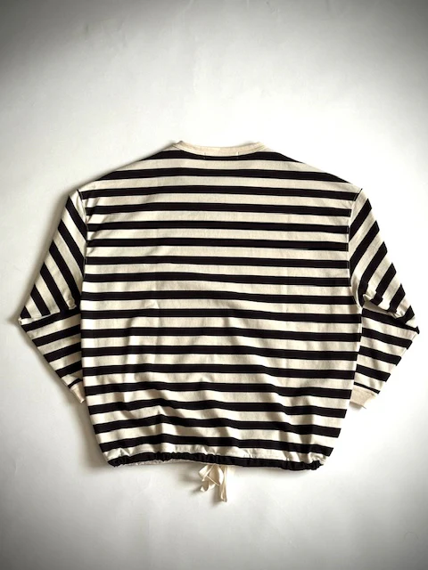 HAVERSACK 812622 (Densely woven jersey striped crew neck long-sleeve T-shirt)