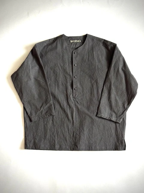 HAVERSACK  822623 (40タイプライター ノーカラーシャツ) CHARCOAL