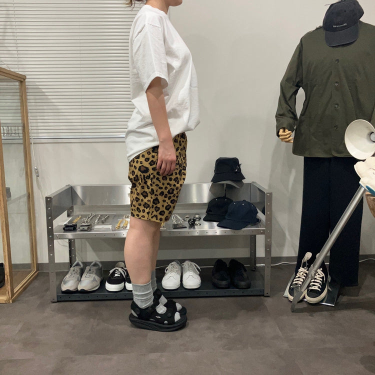 WILD THINGS / PRINT BASE SHORTS プリントベースショーツ LEOPARD