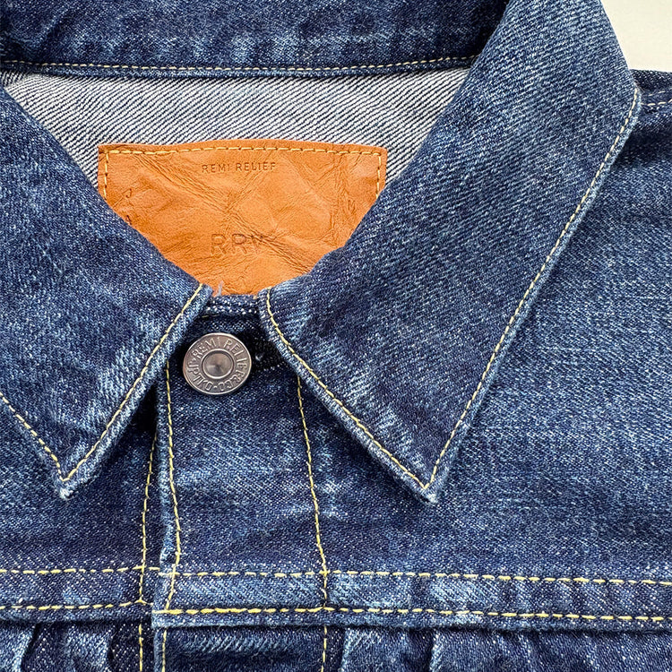 REMI RELIEF 12oz SELVEDGE DENIM 1st JKT(BLUE)