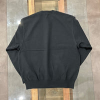 Yonetomi / WAVE COTTON KNIT P/O SOLID BLACK
