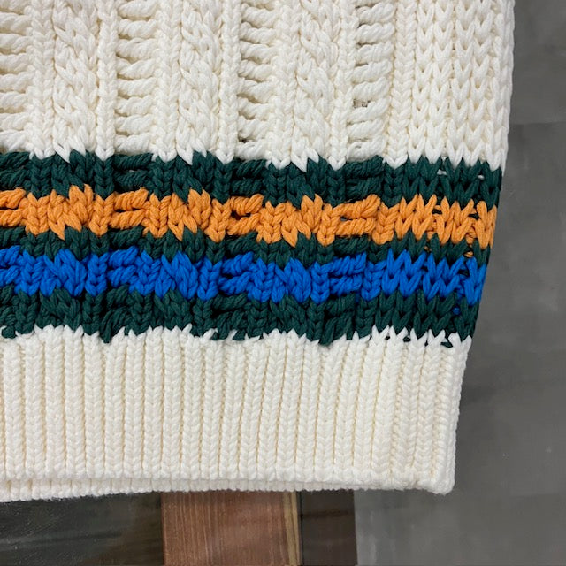 COOHEM  / SUKASHI TILDEN KNIT V/T WHITE