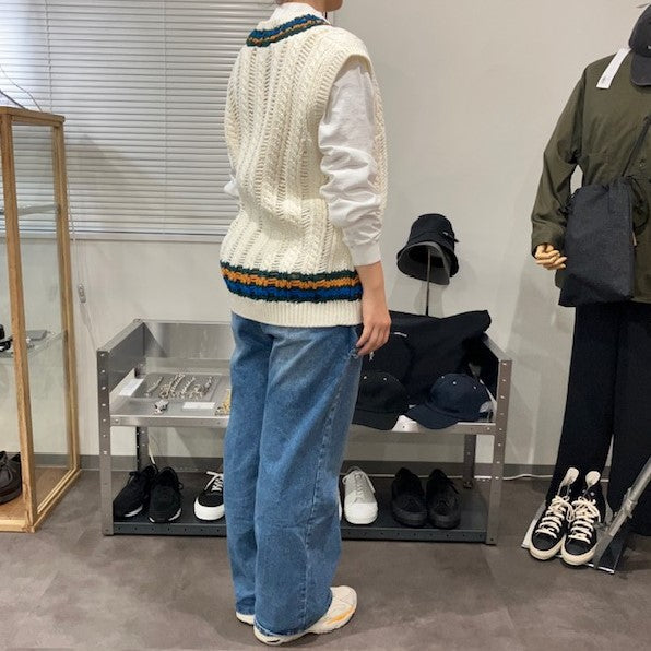 COOHEM  / SUKASHI TILDEN KNIT V/T WHITE