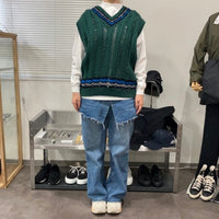 COOHEM  / SUKASHI TILDEN KNIT V/T GREEN