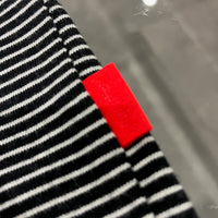 Healthknit / Narrow Border Sleeveless Shirt BLACK*NATURAL