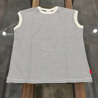 Healthknit / Narrow Border Sleeveless NATURAL*BLACK