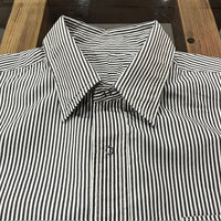 BURLAP OUTFITTER/ L/S BBSHIRT STRIPE WHT/CHARCOAL