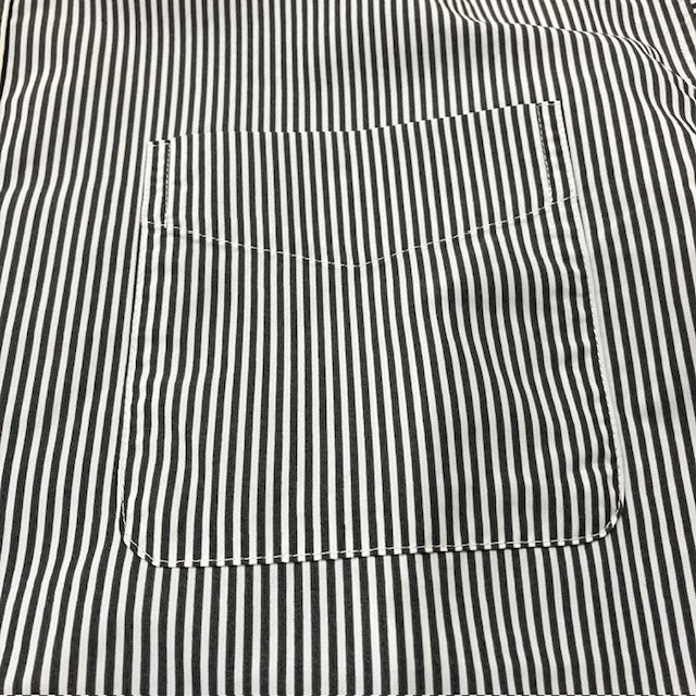 BURLAP OUTFITTER/ L/S BBSHIRT STRIPE WHT/CHARCOAL