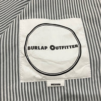 BURLAP OUTFITTER/ L/S BBSHIRT STRIPE WHT/CHARCOAL