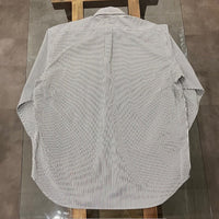 BURLAP OUTFITTER/ L/S BBSHIRT STRIPE WHT/CHARCOAL