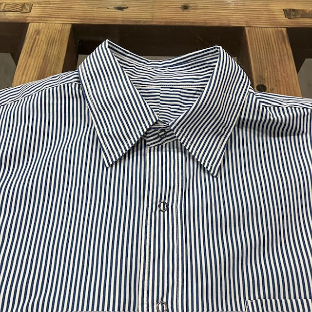 BURLAP OUTFITTER/  L/S B.B.SHIRT STRIPE WHITE/BLUE