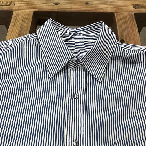 BURLAP OUTFITTER/ L/S BBSHIRT STRIPE WHITE/BLUE