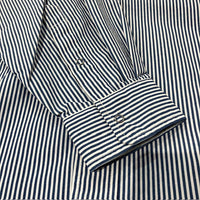 BURLAP OUTFITTER/  L/S B.B.SHIRT STRIPE WHITE/BLUE