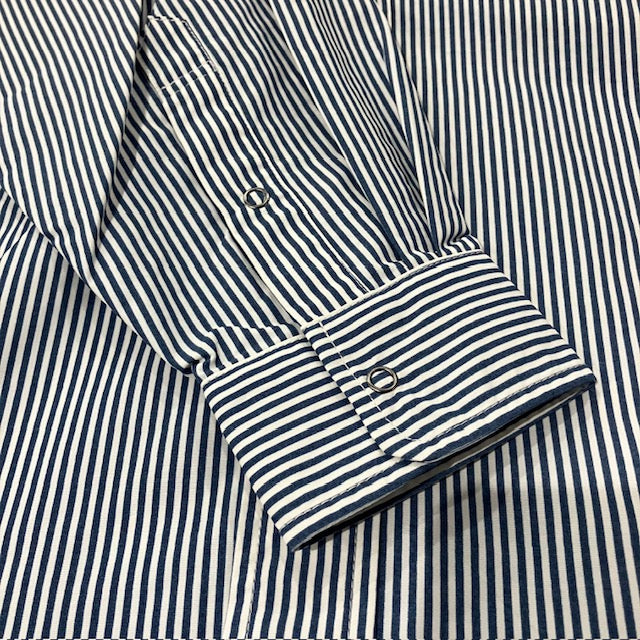 BURLAP OUTFITTER/  L/S B.B.SHIRT STRIPE WHITE/BLUE