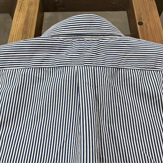 BURLAP OUTFITTER/  L/S B.B.SHIRT STRIPE WHITE/BLUE